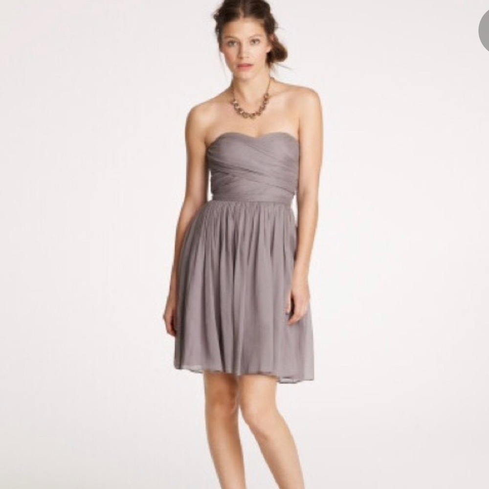 J.Crew Arabelle Silk Chiffon Dress.